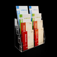 Acrylic Multi-Tier Display Stand for Notebooks, Books, and Stationery