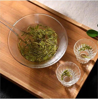 Japanese Style Hammered Glass Matcha Bowl with Spout, High Borosilicate Cold Brew Tea Bowl