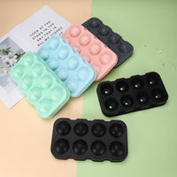 Silicone Sphere Ice Cube Tray with 8 Cavities, Easy Release Round Ice Ball Maker for Home and Commercial Use