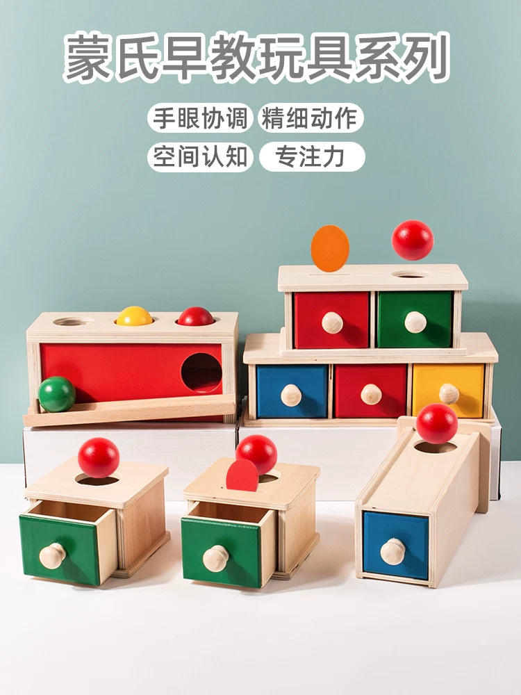 Montessori Object Permanence Box Educational Toy for Early Learning