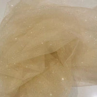Glitter Mesh Fabric with Sequins for Dresses and Crafts