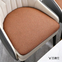 Summer Rattan Mat Seat Cushion for Dining Chairs, Breathable Non-Slip Ice Silk Chair Pad