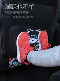 Car Seat Back Kick Mat Protector for Kids - Cartoon Design
