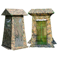 Outdoor Patrol Tent with Door Curtain, Emergency Command Shelter for Single/Double Person, Sunshade Tent
