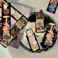 Vintage Floral & Mushroom Magnetic Bookmarks for Reading, Decorative Page Markers
