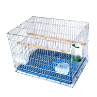 Large Galvanized Flight Cage for Parakeets, Mynahs, Peonies, and Cockatiels