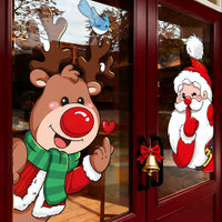 Christmas New Year Window Clings Static Stickers for Holiday Decoration