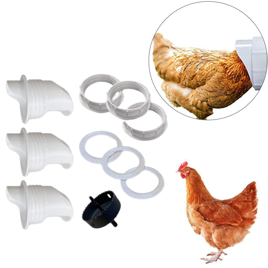 Poultry Gravity Feeder Kit for Chickens, Ducks, Geese