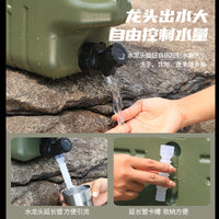 Portable PE Water Storage Container with Faucet for Outdoor Camping and Vehicle Use
