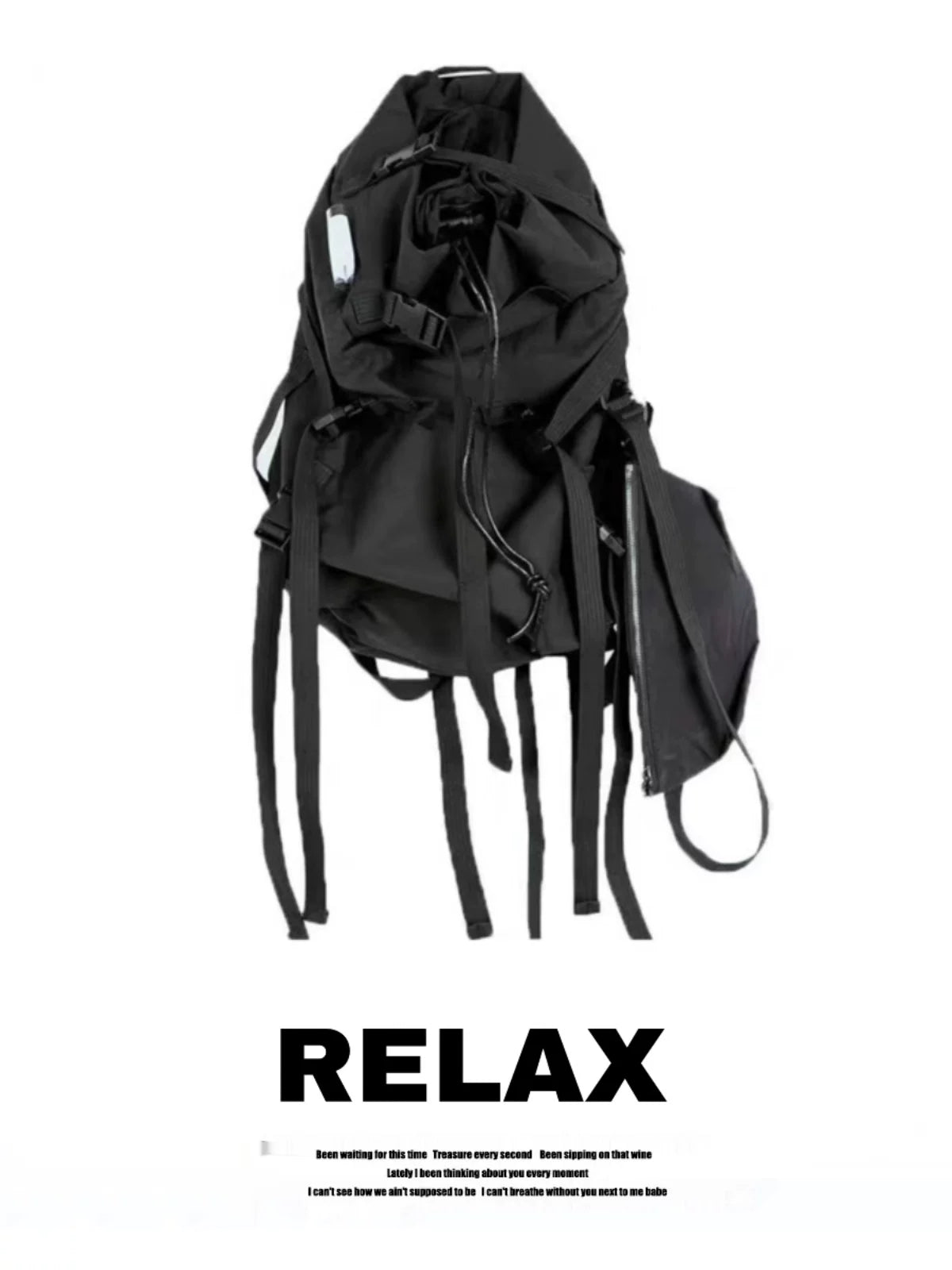 RelAx American Streetwear Large Capacity Backpack for Camping & Motorcycle