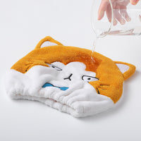 Quick Dry Hair Towel Cap for Kids and Adults, Absorbent Microfiber with Cute Animal Designs