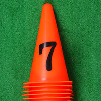 Numbered Soccer Training Cones Set - Agility Markers for Football, Basketball, and Sports Drills