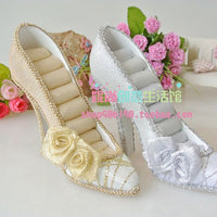 Glitter High Heel Ring Holder Jewelry Display Stand
