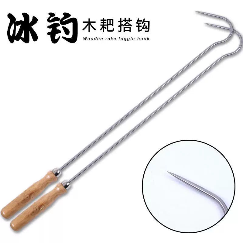 Ice Fishing Gaff Hook Fish Gripper Tool for Boat and Sea Fishing