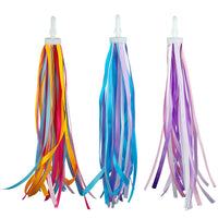 Kids Bike Streamers Handlebar Tassels for Balance Bikes and Scooters, 18-Piece Fabric Ribbon Decoration