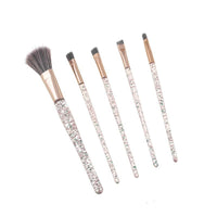 5-Piece Portable Makeup Brush Set for Foundation and Eyeshadow