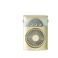Mini USB Portable Air Cooler with Humidifier and Fan, 3-Port Personal Evaporative Cooler for Home Office Dorm