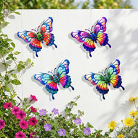 Metal Butterfly Wall Decor for Outdoor Garden Fence and Patio