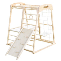 Wooden Rainbow Rocker Board for Kids - Early Education Balance Toy and Climbing Arch