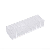 Clear Acrylic Multi-Compartment Organizer Box for Cables and Small Items