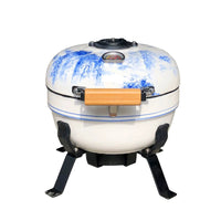 12-inch Ceramic Mini Portable BBQ Grill for Outdoor Picnics and Home Use