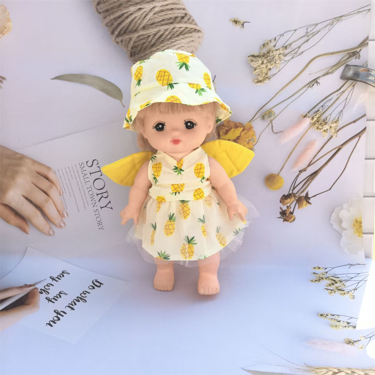 Doll Clothes Dress Set for 25cm Milu Dolls, Play House Doll Accessories