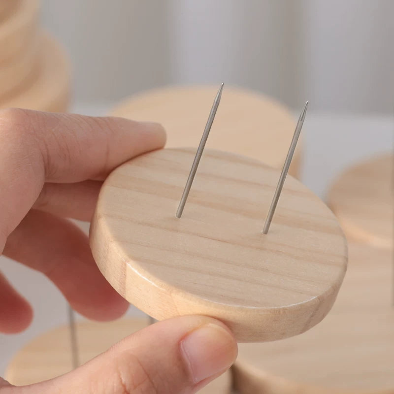 Wooden Doll Display Stands for Crochet, Felt, and DIY Crafts