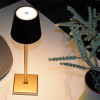 Rechargeable Touch Control Bedside Table Lamp with Dimmable Warm Light for Bedroom Living Room Hotel Study