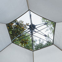 KL Automatic Pop-Up Hexagonal Camping Tent for 5-8 People with Skylight, Portable Outdoor Shelter