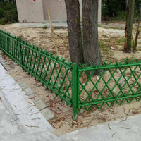 Bamboo-Look Stainless Steel Garden Fence for Outdoor Landscaping