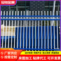 Anti-Climb Steel Fence for Courtyard, Villa, School, and Construction Sites