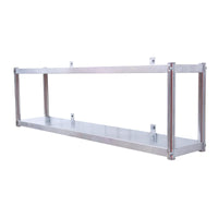 Stainless Steel Wall-Mounted Kitchen Storage Rack with 2 or 3 Tiers for Spices and Utensils