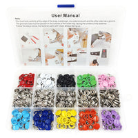 Colorful Snap Fastener Kit with Pliers Tool for DIY Crafting