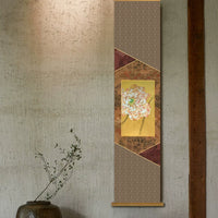 Blank Zen Japanese Style Bamboo Scroll for Calligraphy and Painting, Unmounted Xuan Paper Hard Cardboard Scroll for Tea Room Decor