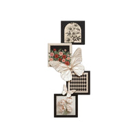 French Vintage Butterfly Wall Art for Bedroom Living Room Decor