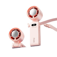 Portable Semiconductor Cooling Handheld Fan with Neck Strap