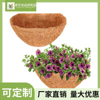 Coco Coir Liner for Hanging Baskets, Trough Planters, and Window Boxes - Natural Coconut Fiber Plant Pot Insert