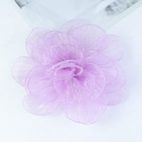 20cm Oversized Organza Fabric Flower Brooch DIY Rose Apparel Accessory