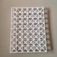 Rectangular Succulent Planter Tray with Cross Grids, Seedling Starter Tray for Small Square Pots
