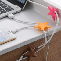 Starfish Self-Adhesive Cable Clips for Desk Organization