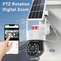 5MP 50x Optical Zoom Solar-Powered PTZ Outdoor Security Camera with WiFi/4G