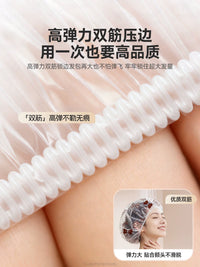 Disposable Shower Caps for Women and Kids, Extra Large Thick Waterproof Hair Treatment Caps