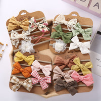 5-Piece Baby Headband Set with DIY Bows for Girls, Newborns, and Toddlers