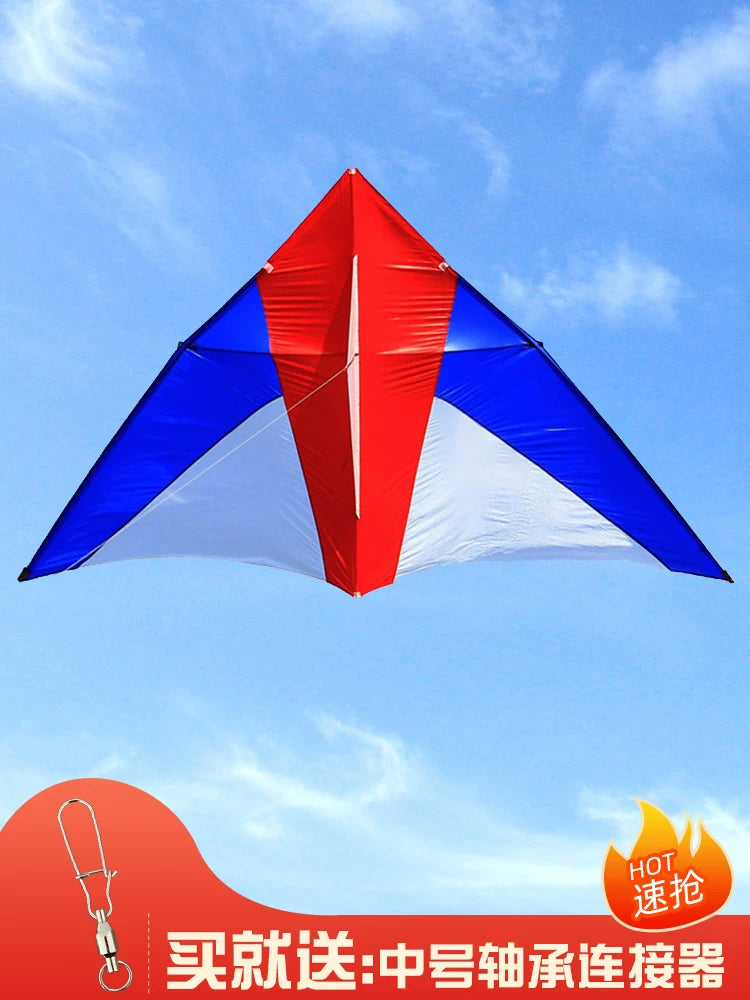 Wang Kuazi Weifang Large Triangle Umbrella Cloth Carbon Rod Kite for Adults, Easy to Fly in Light Breeze