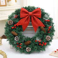 Christmas Wreath Garland for Door Wall Decor, 30-60cm Festive Holiday Decoration