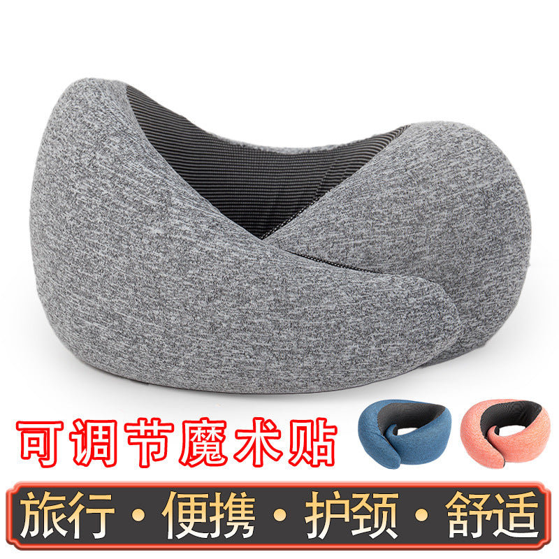 Memory Foam U-Shaped Neck Pillow for Travel with Storage Bag