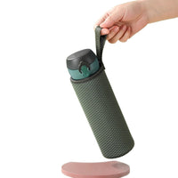 Universal Insulated Water Bottle Carrier with Handle and Shoulder Strap, Anti-Scald and Anti-Drop Sleeve for Glass Bottles