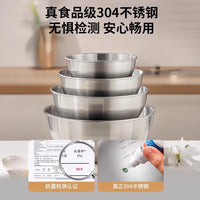 Stainless Steel Colander and Basin Set for Washing Rice and Draining Food