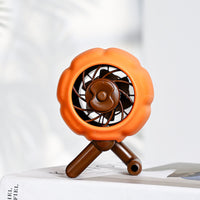 Portable USB Rechargeable Retro Desk Fan with Strong Airflow for Office, Dorm, and Home