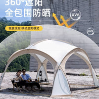Portable Mongolian Yurt Dome Tent Outdoor Sunshade Canopy for Camping and Beach